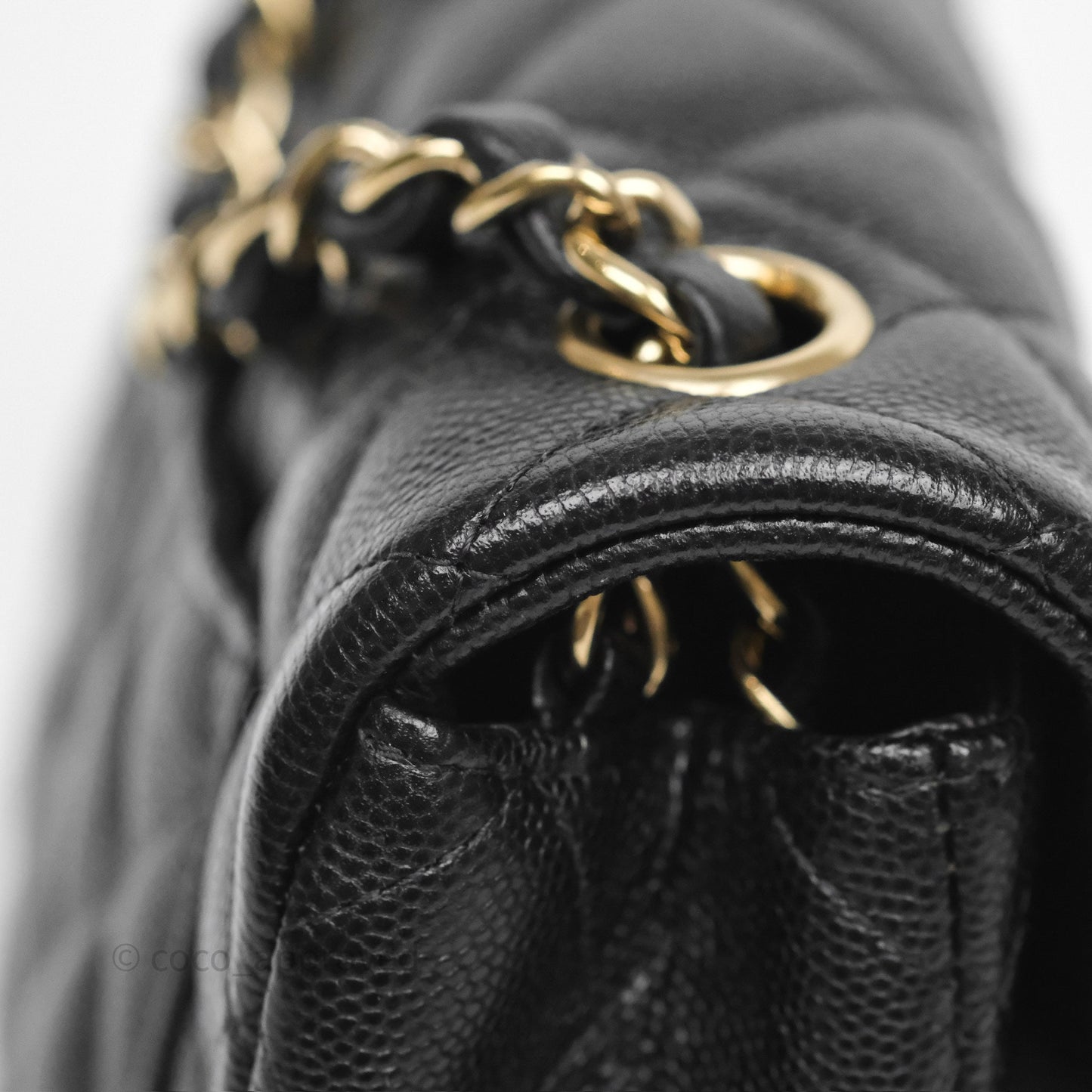 Chanel Mini Rectangular Quilted Black Caviar Gold Hardware