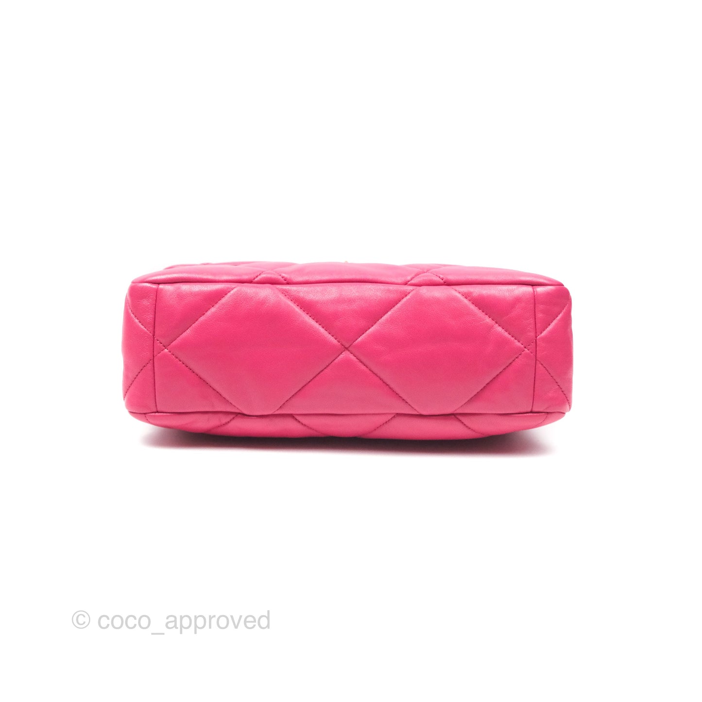 Chanel 19 Large (Medium) Dark Pink Goatskin Mixed Hardware