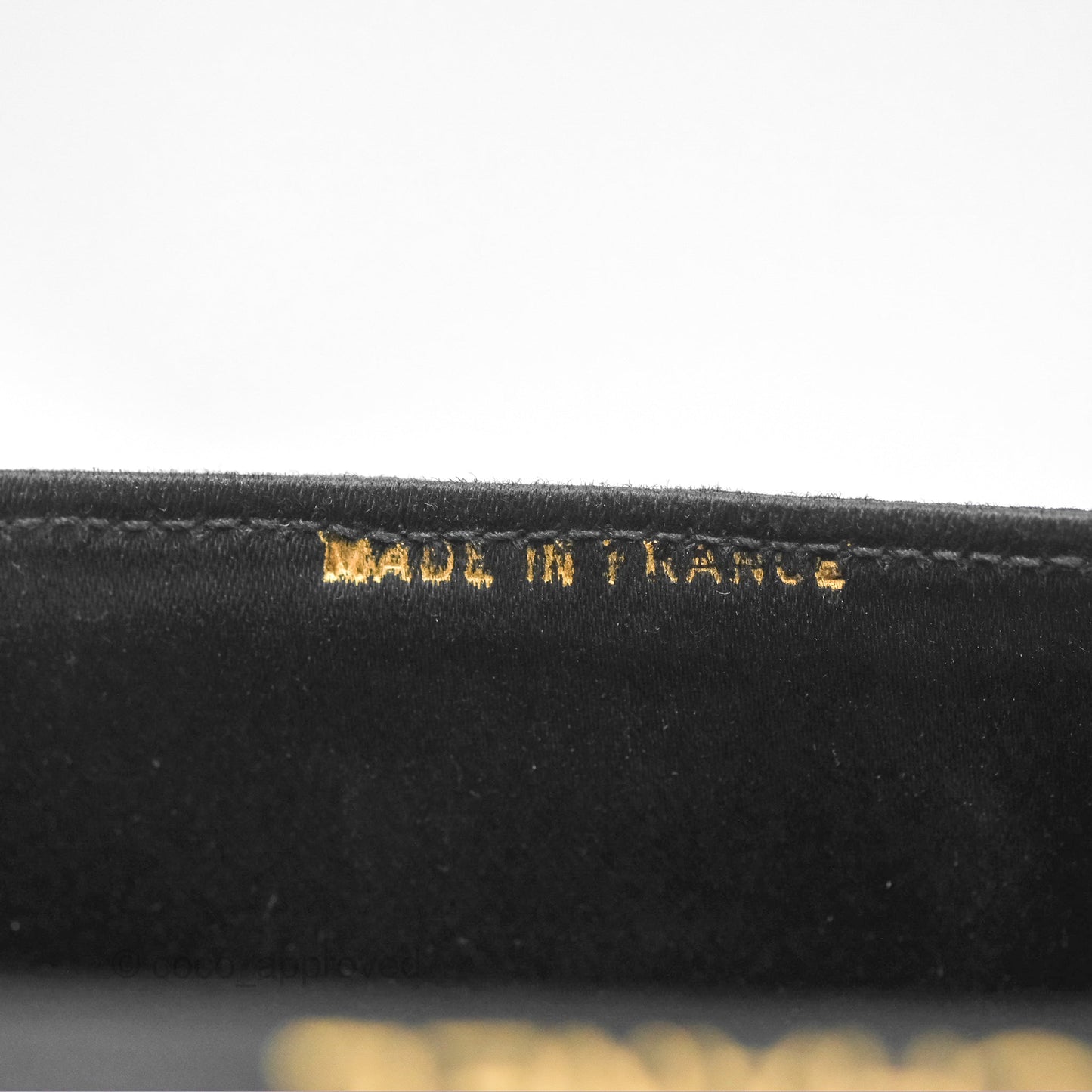 Chanel Vintage Half Moon Tassel Flap Black Satin 24K Gold Hardware