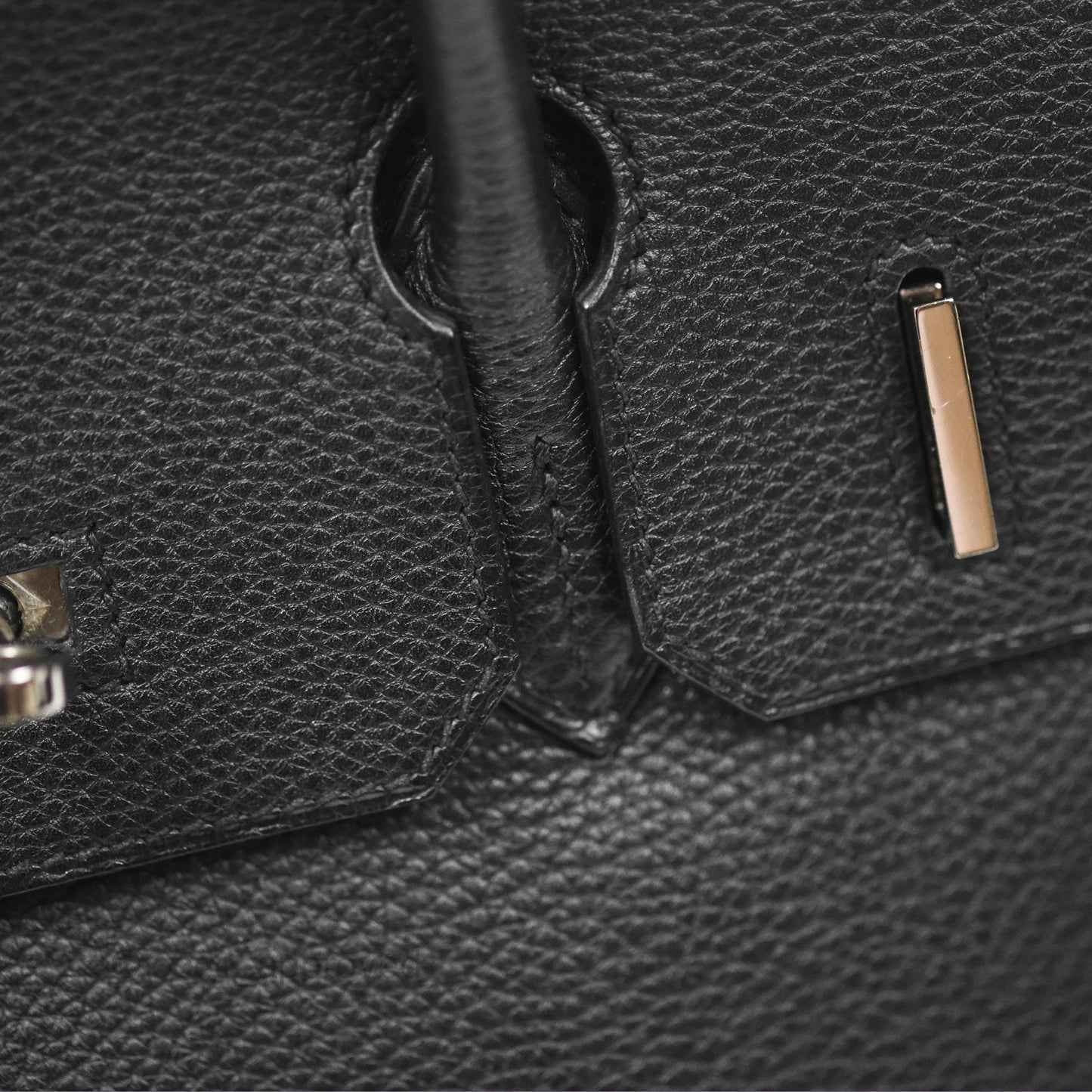 Hermès Birkin 30 Retourne Black Noir 89 Togo Palladium Hardware
