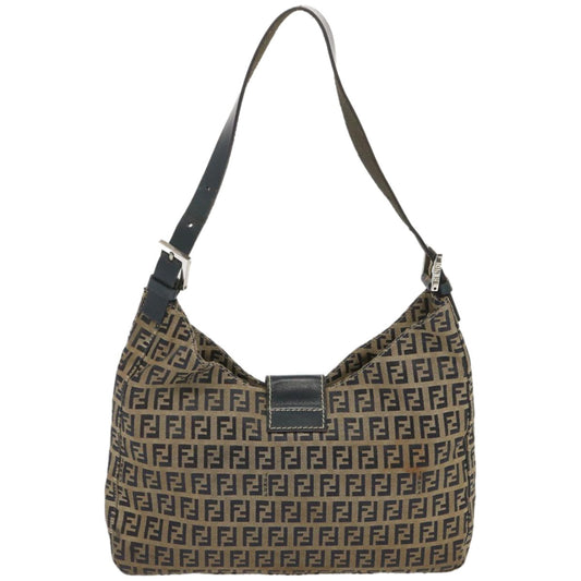 Luxury FendiZucchino Canvas Mamma Baguette Shoulder Bag Navy67822