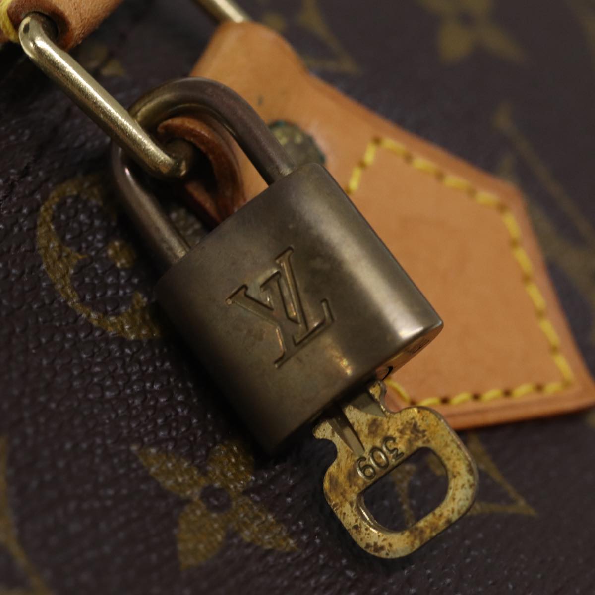 LOUIS VUITTON Monogram Speedy 30 Hand Bag M41526 LV 67831