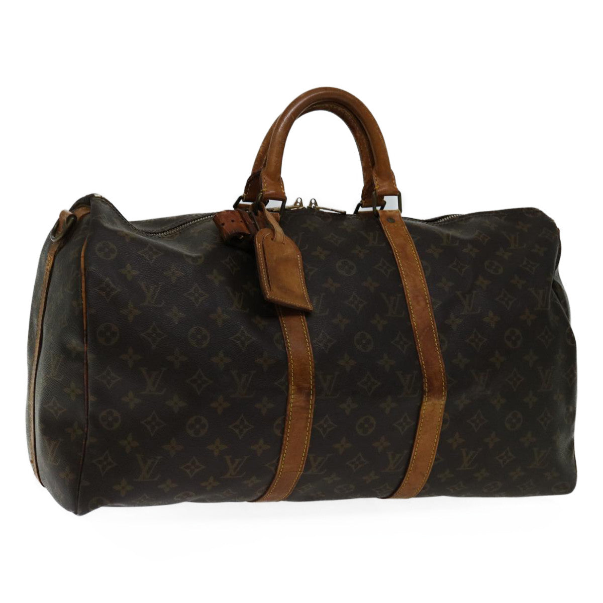 LOUIS VUITTON Monogram Keepall Bandouliere 50 Boston Bag M41416 LV 67841