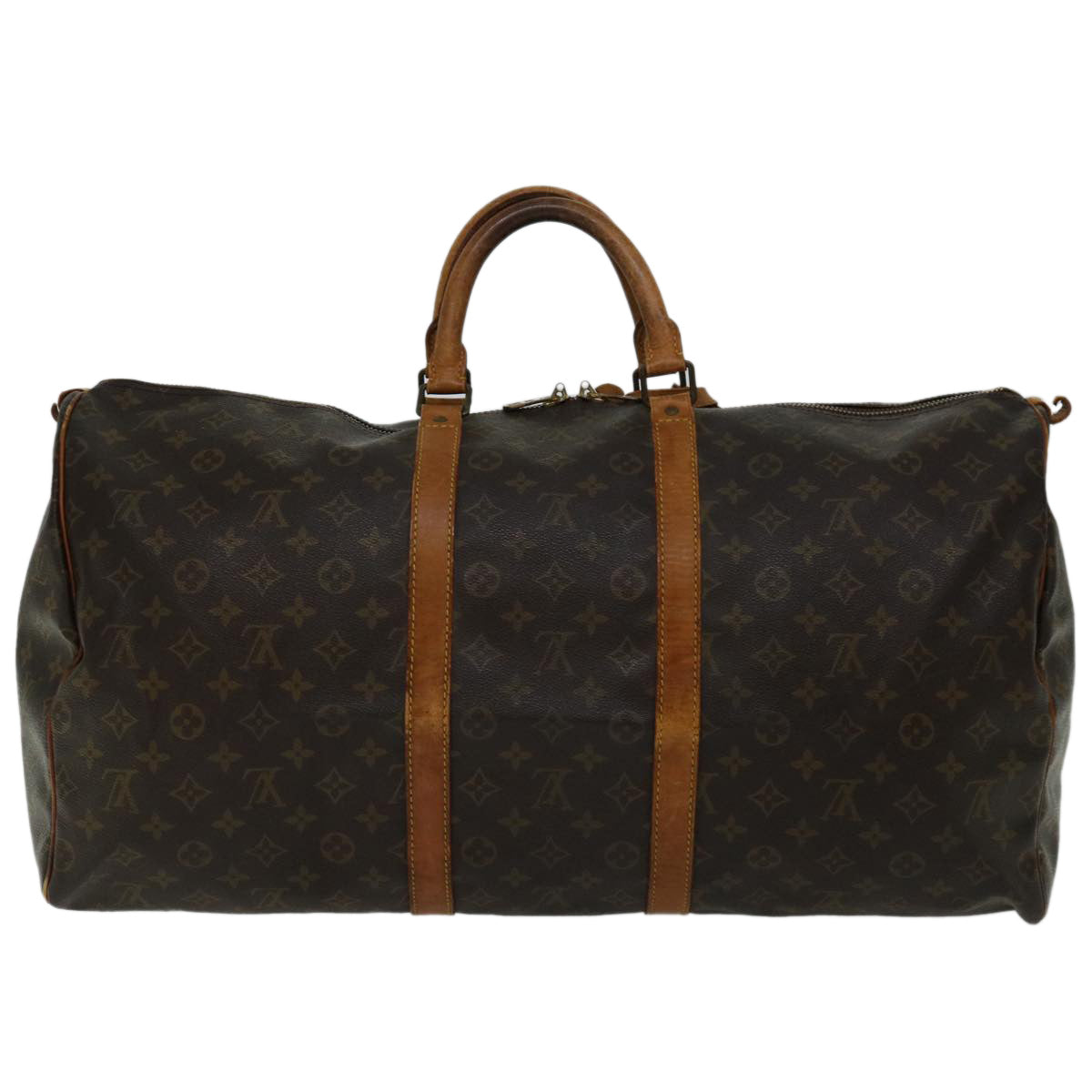 LOUIS VUITTON Monogram Keepall 55 Boston Bag M41424 LV 67843