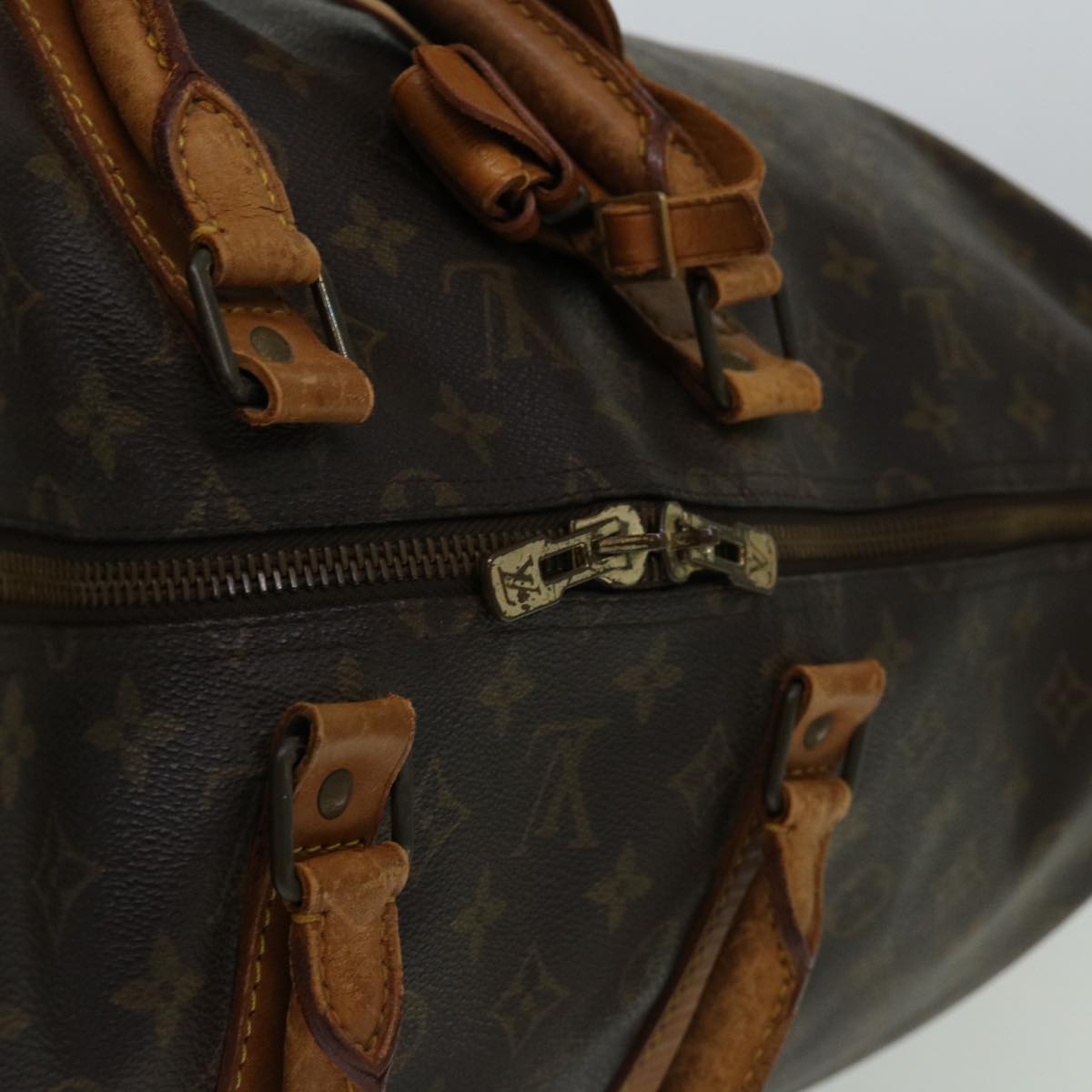 LOUIS VUITTON Monogram Keepall 55 Boston Bag M41424 LV 67843