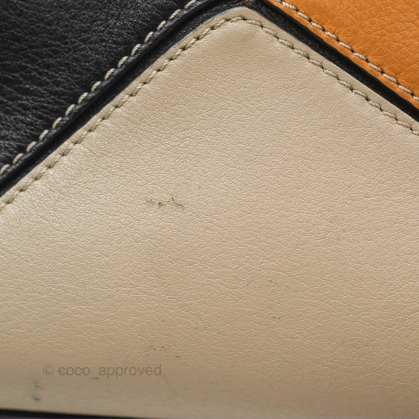 Loewe Small Puzzle Bag Amber/ Light Oat Calfskin Gold Hardware
