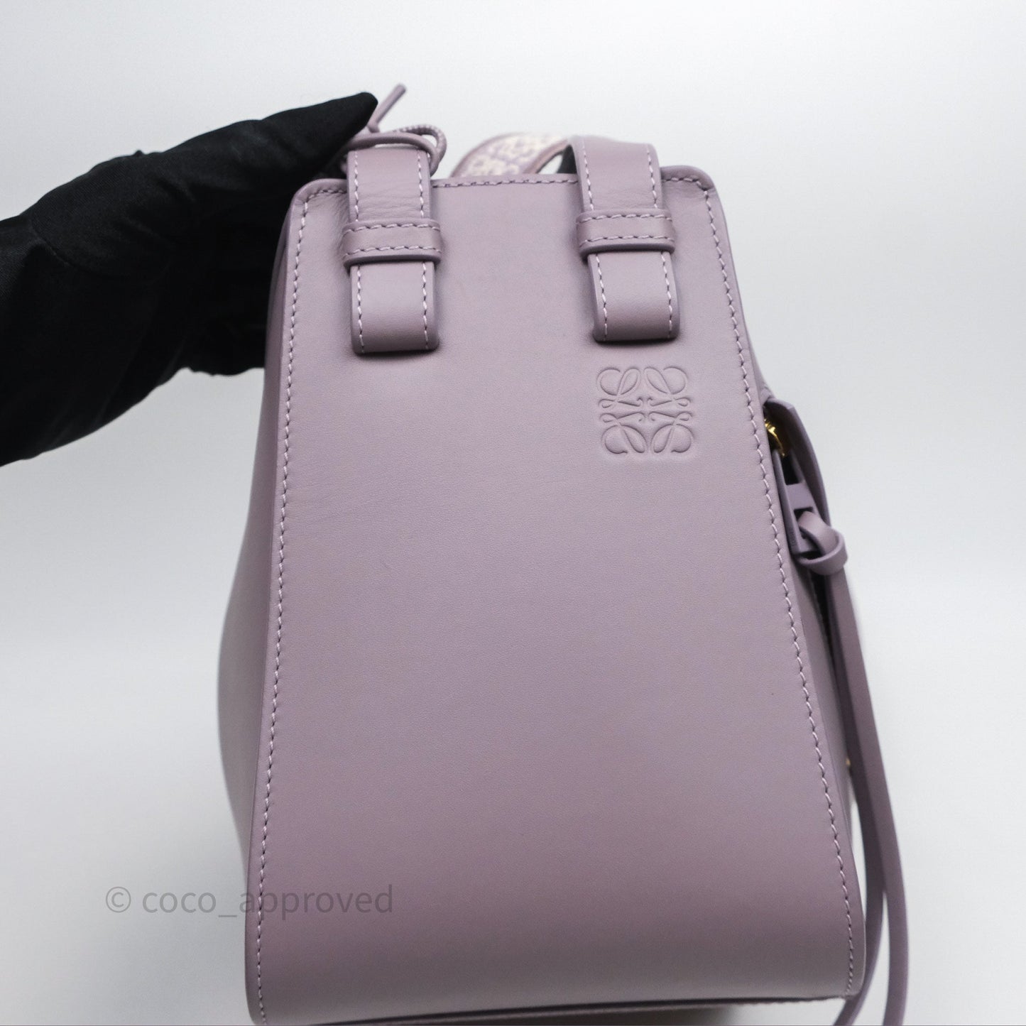 Loewe Small Hammock Shoulder Bag Calfskin Purple