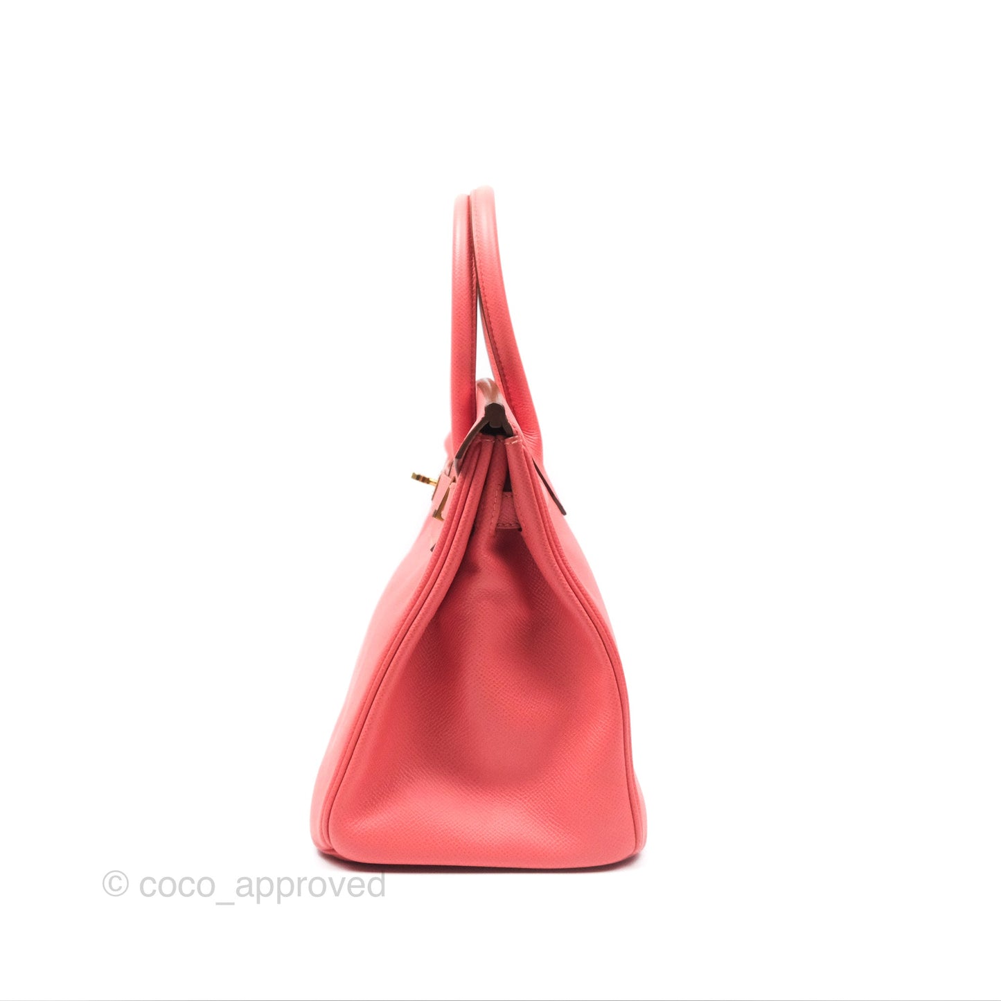 Hermès Birkin 30 Retourne Flamingo I5 Epsom Gold Hardware