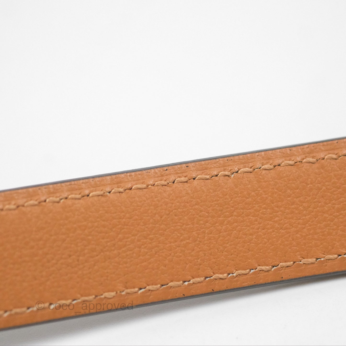 Hermès Epsom Kelly Buckle Belt Etoupe 18 Rose Gold Hardware