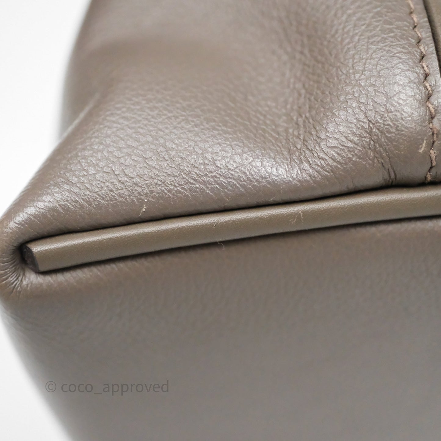 Hermès 24/24 21 Mini Gris Etain 8F Evercolor/ Swift Gold Hardware