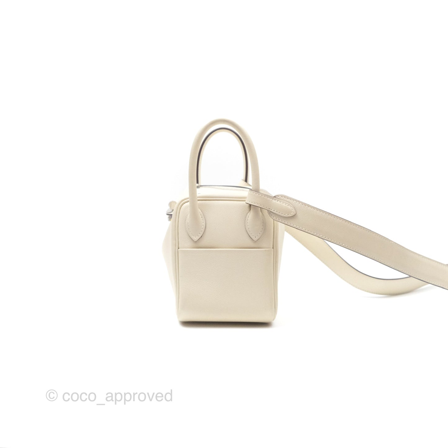 Hermès Mini Lindy 20 Nata I2/ Lime 9R Swift Palladium Hardware