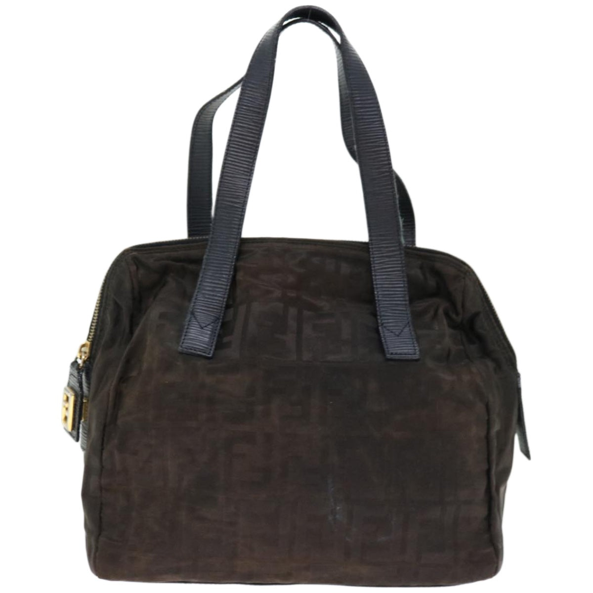 Luxury FendiZucca Canvas Hand Bag Black67993