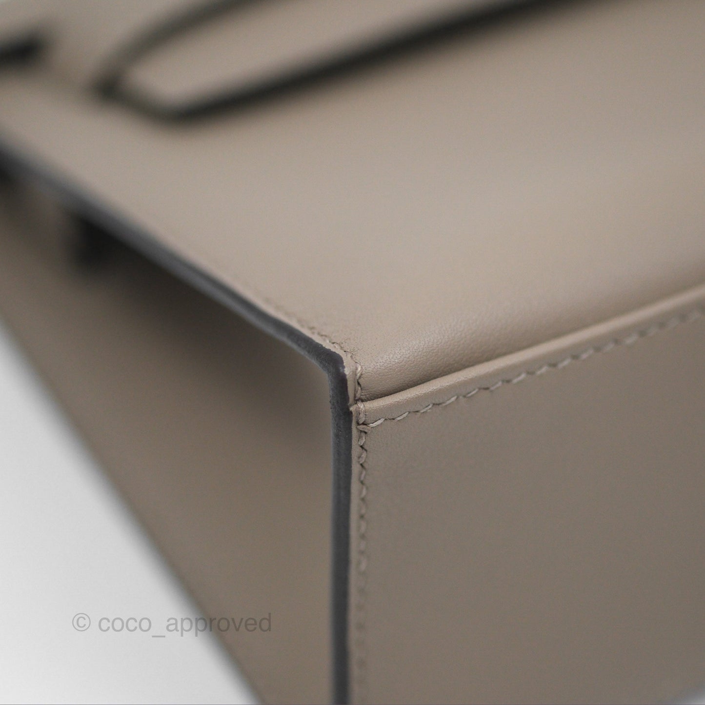 Hermès Kelly Pochette Clutch HSS Gris Asphalte M8/ Noir 89 Palladium Hardware