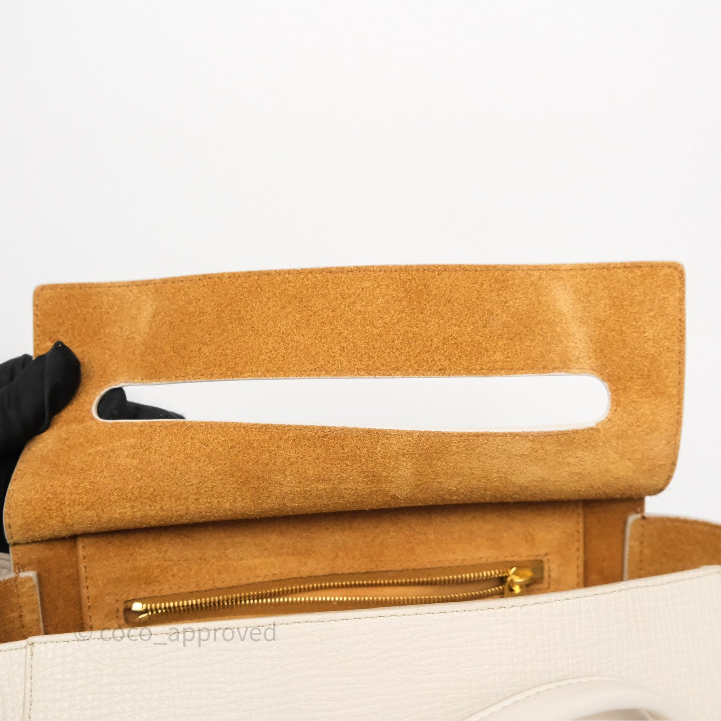 Bottega Veneta Small Arco Plaster Grainy Calfskin
