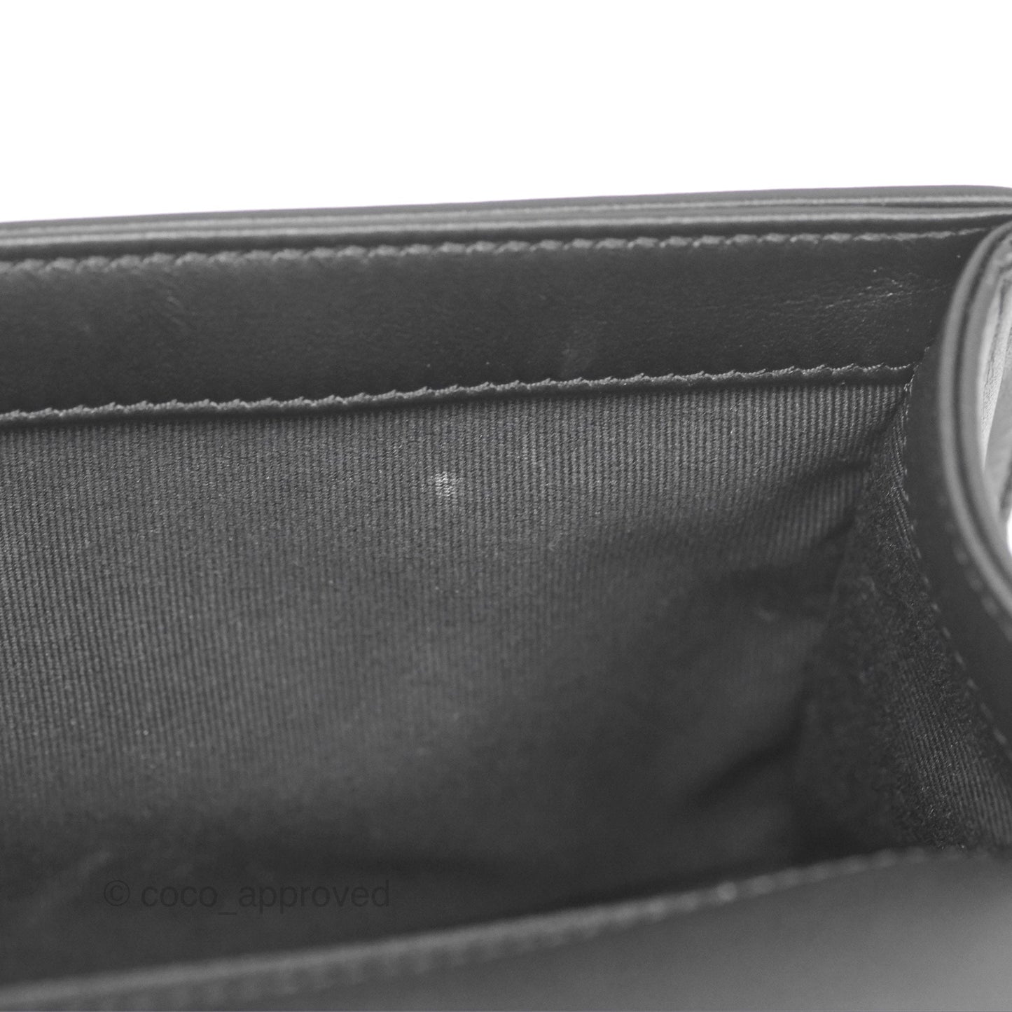 Chanel Medium Boy Quilted Black Calfskin Dark Silver Hardware