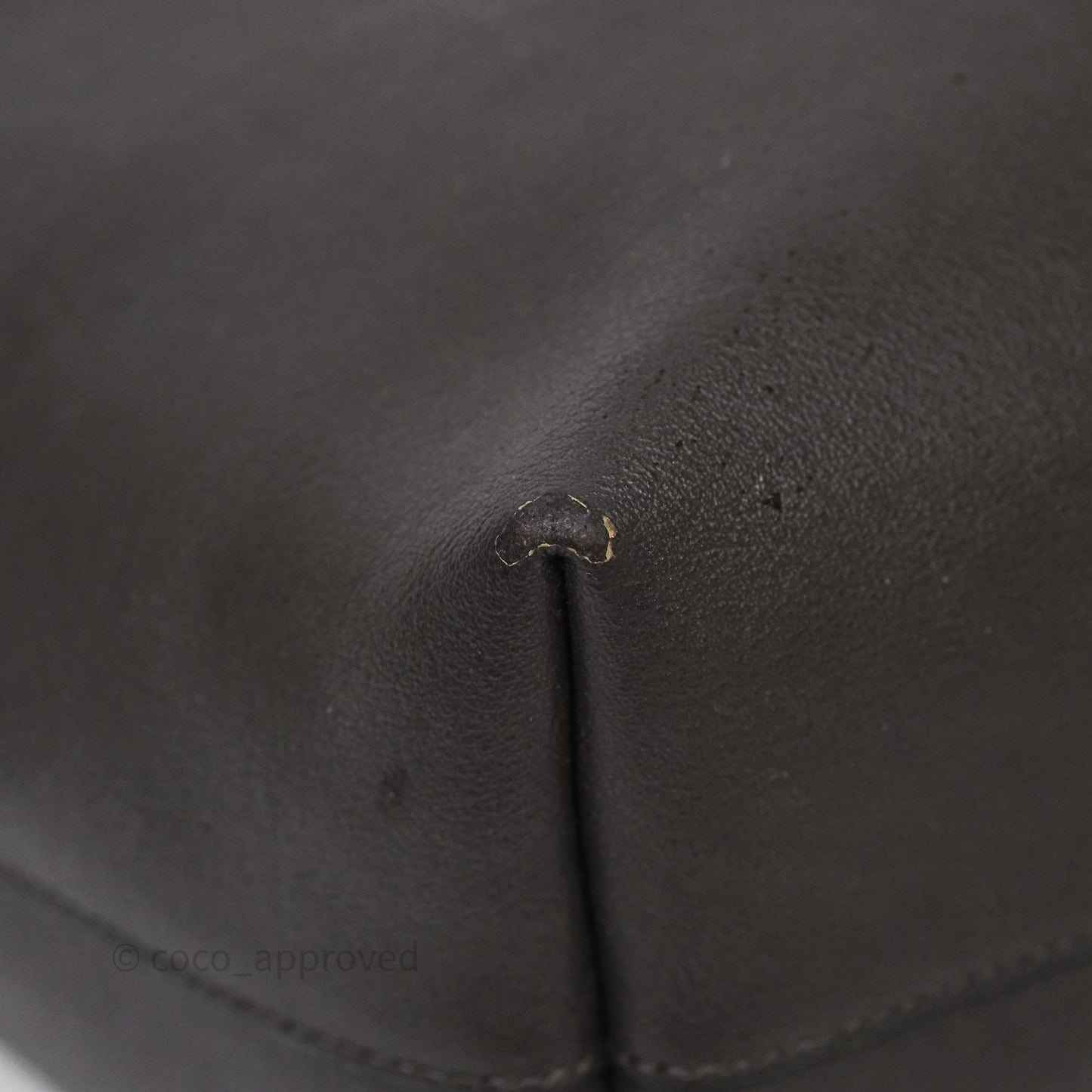 Saint Laurent Large Shopping Tote Dark Grey Calfskin