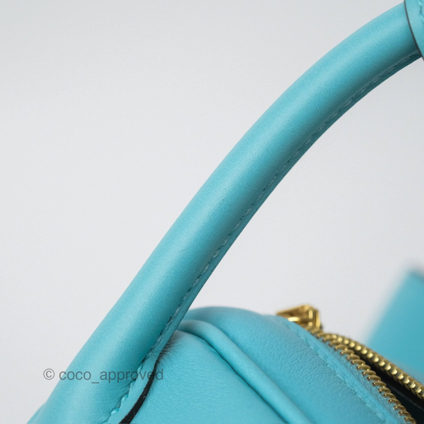 Hermès Mini Lindy 20 Bleu Atoll 3P Swift Gold Hardware