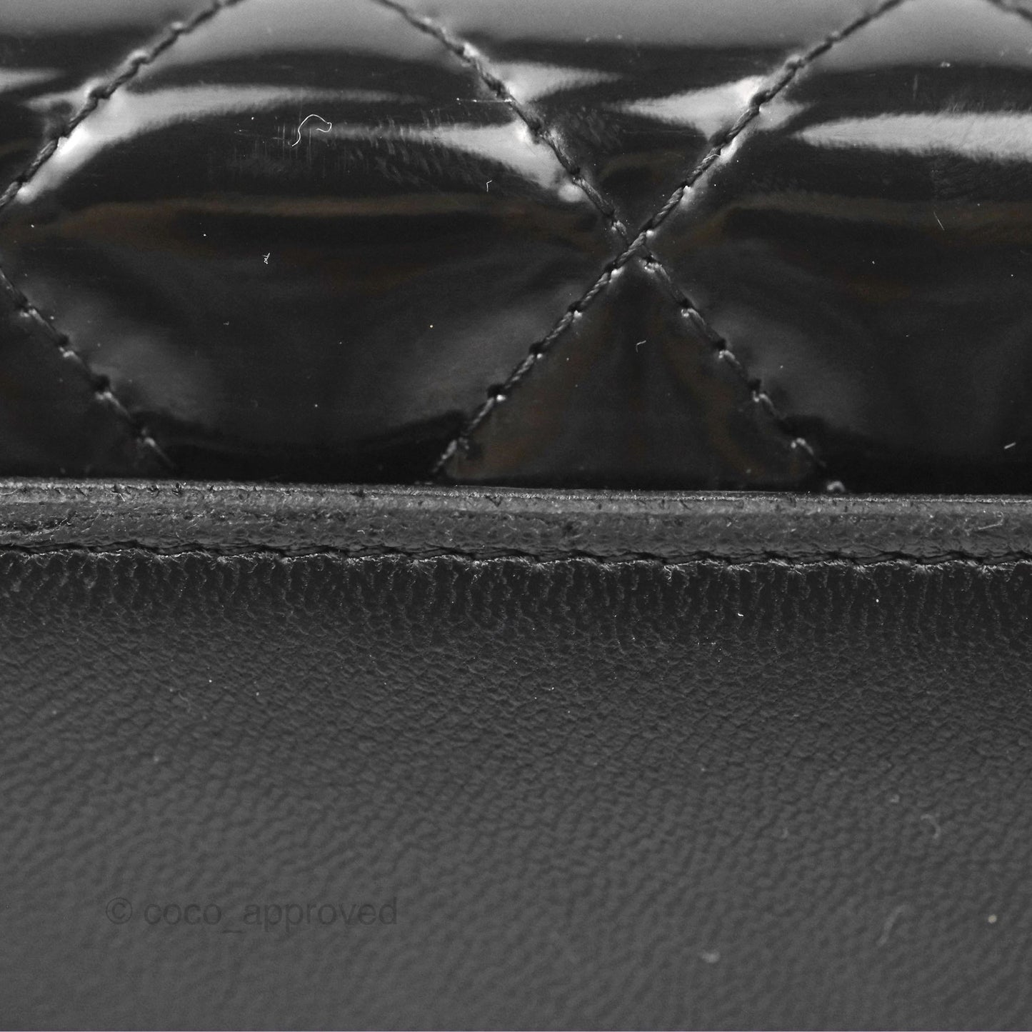 Chanel Wallet On Chain WOC Black Patent Lambskin Gold Hardware