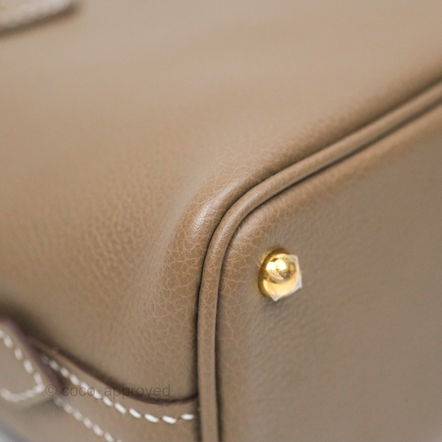 Hermès Bolide Mini 1923 Etoupe Evercolor Gold Hardware