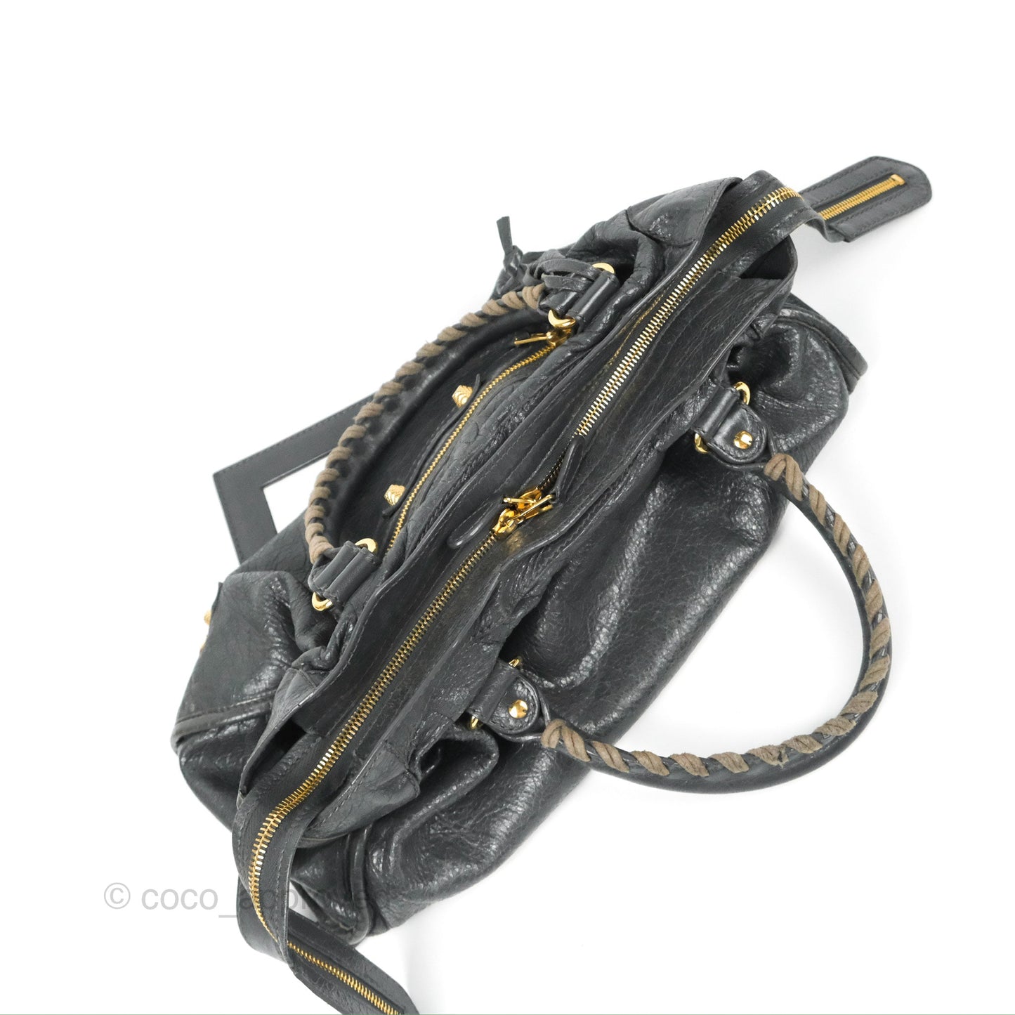 Balenciaga Classic City Bag Dark Grey Calfskin Gold Hardware