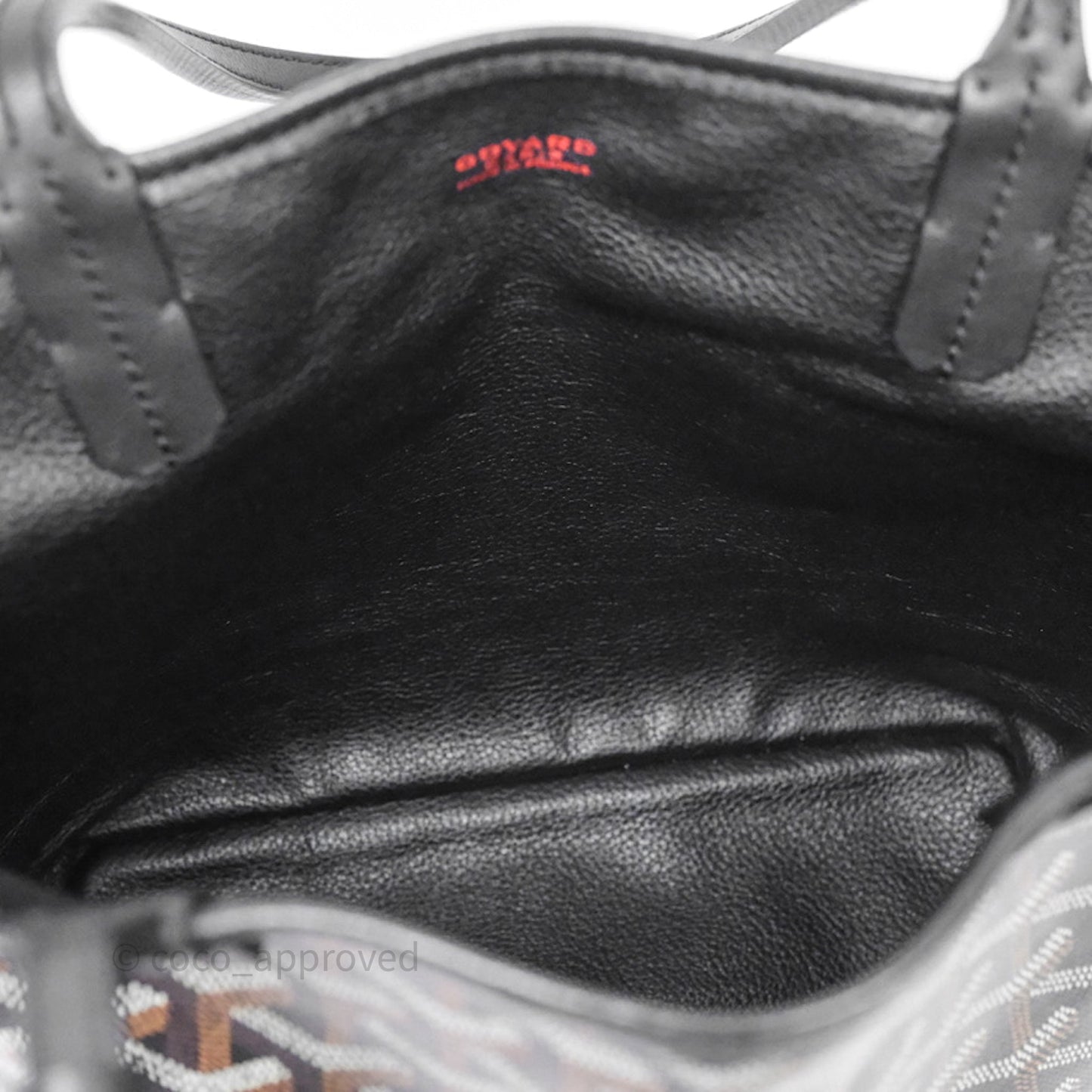 Goyard Anjou Mini Bag Goyardine Canvas Black
