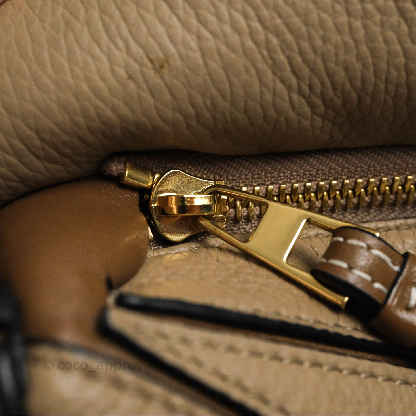 Loewe Small Puzzle Bag Sand Mink Grained Calfskin