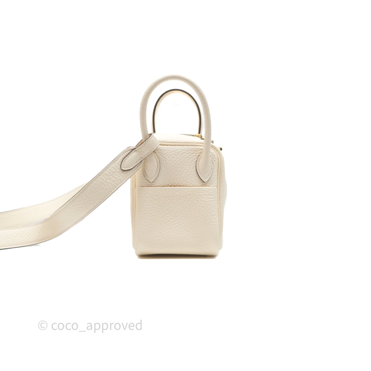 Hermès Mini Lindy 20 Nata I2 Clemence Gold Hardware