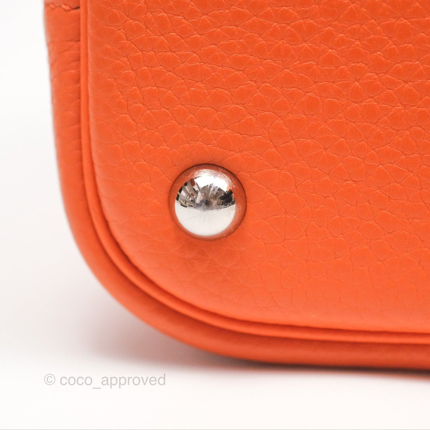 Hermès Bolide 31 Orange H Clemence Palladium Hardware