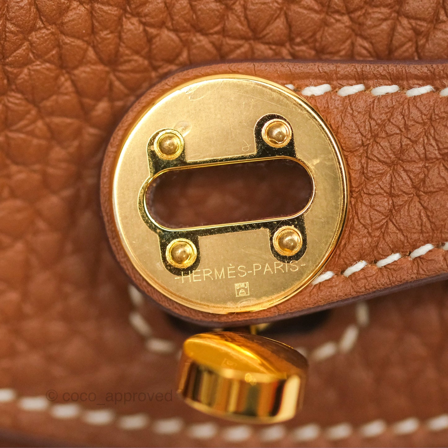 Hermès Mini Lindy 20 Gold Clemence Gold Hardware