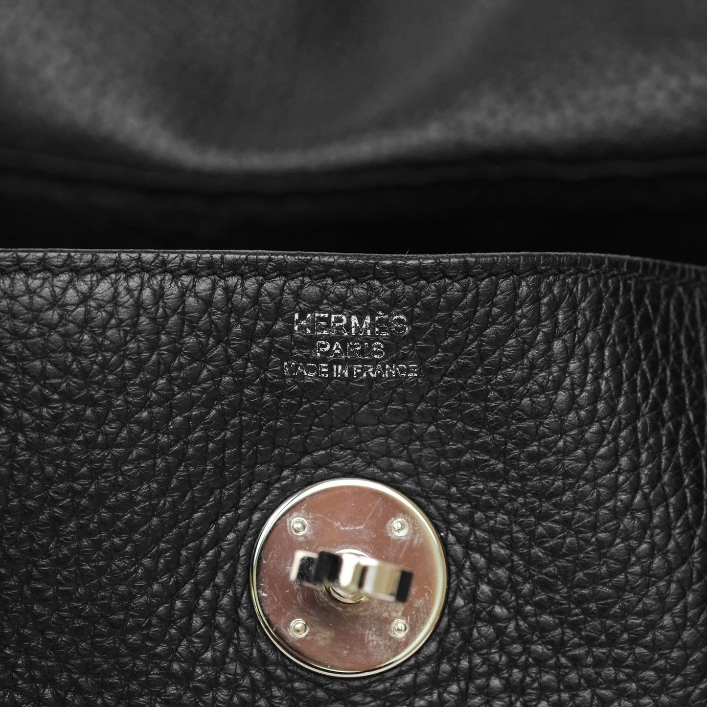 Hermès Lindy 30 Black Clemence Palladium Hardware