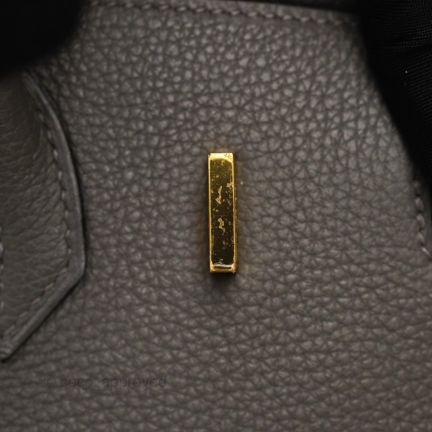Hermès Birkin 25 Retourne Gris Meyer 0L Togo Gold Hardware