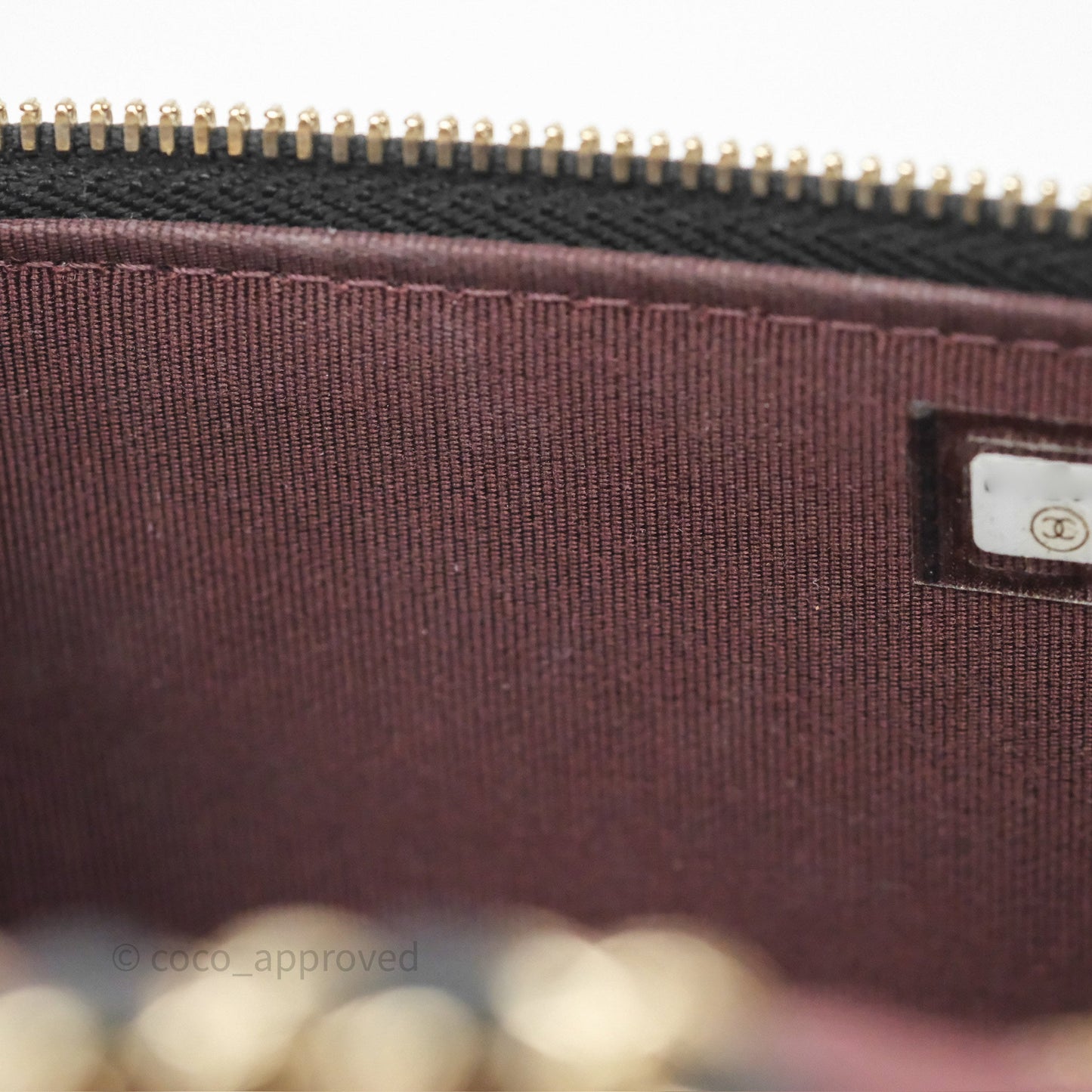 Chanel Mini Vanity With Chain Black Caviar Gold Hardware