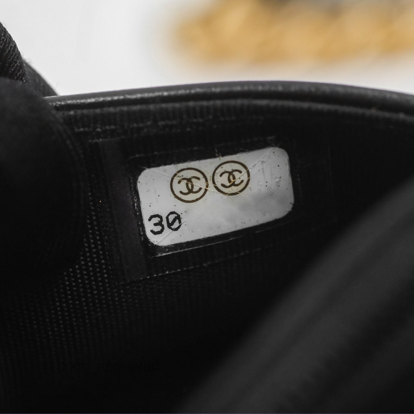 Chanel Quilted Boy Wallet on Chain WOC Black Caviar Age Gold Hardware