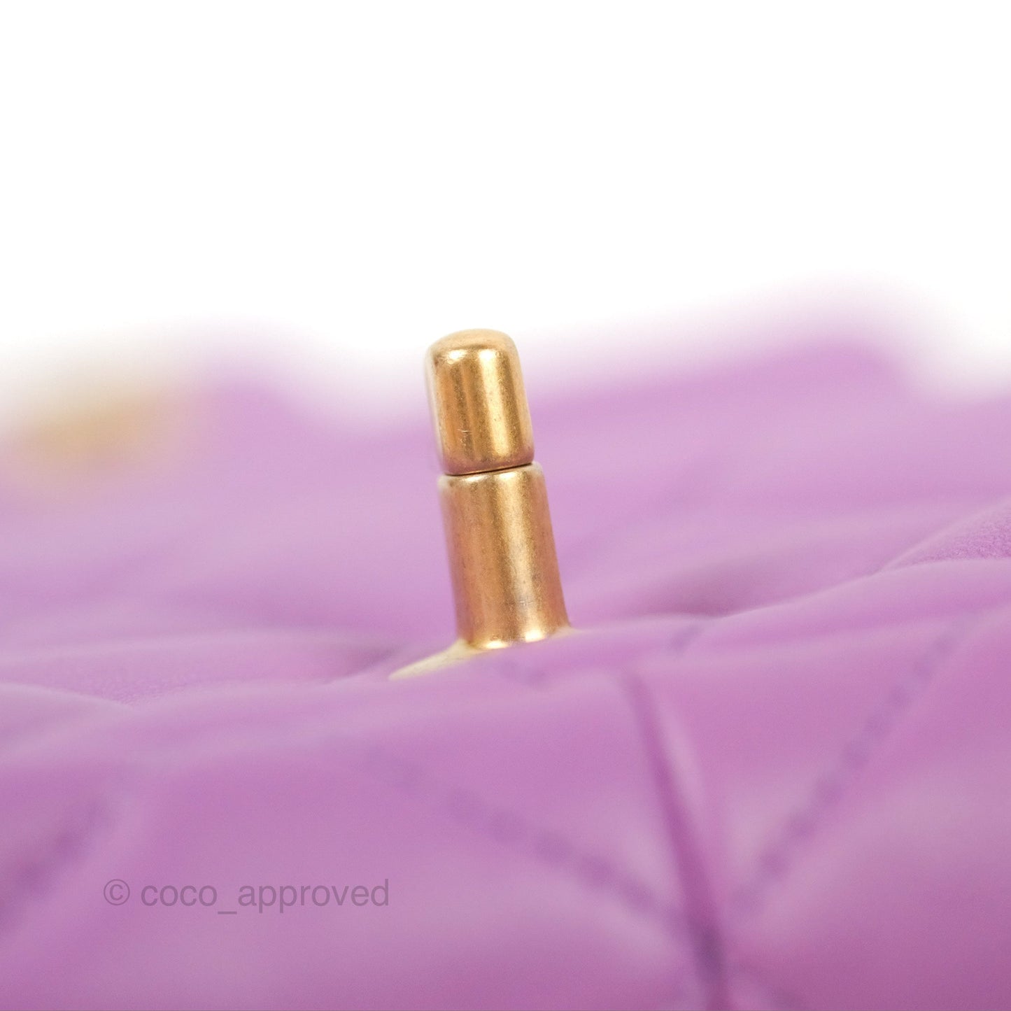 Chanel Quilted Mini CC Funky Town Flap Purple Lambskin Gold Hardware