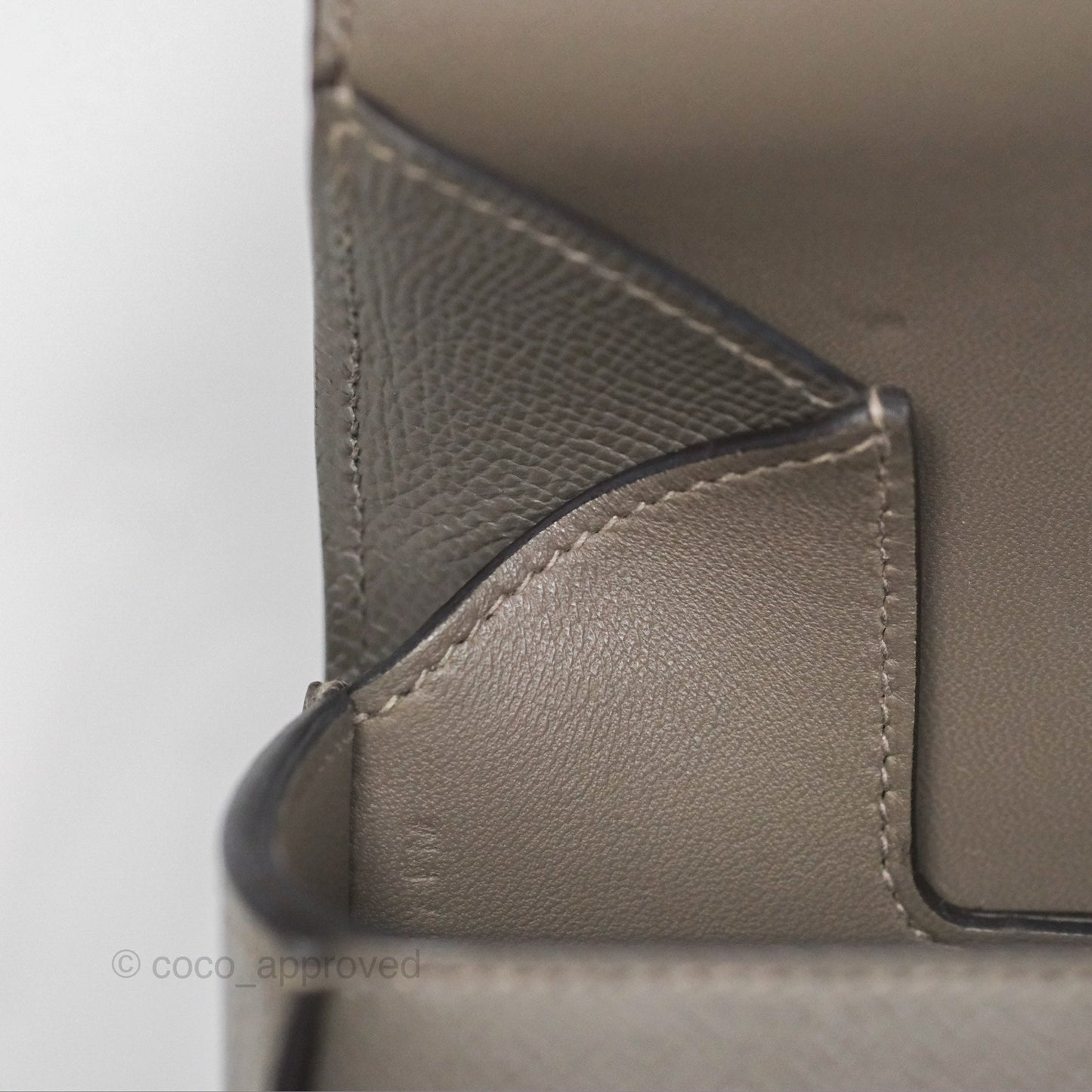 Hermès Della Cavalleria Mini Bag Gris Meyer 0L Epsom Palladium Hardware