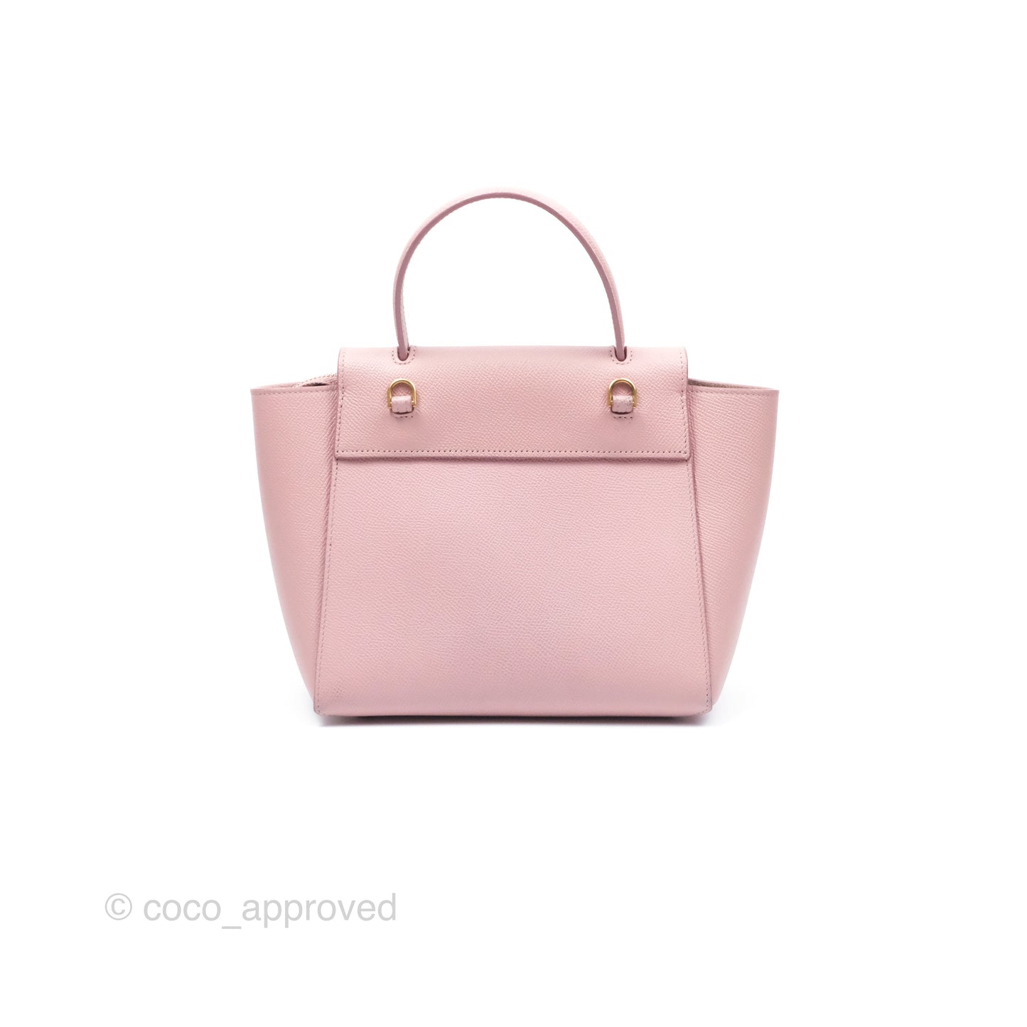 Celine Nano Belt Bag Pink Grained Calfskin Gold Hardware