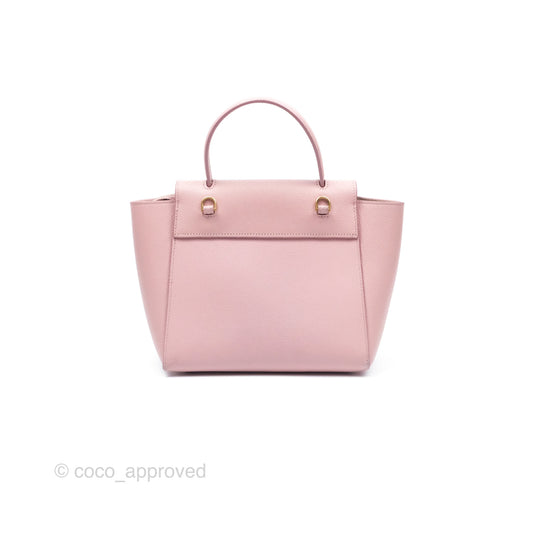 Celine Nano Belt Bag Pink Grained Calfskin Gold Hardware