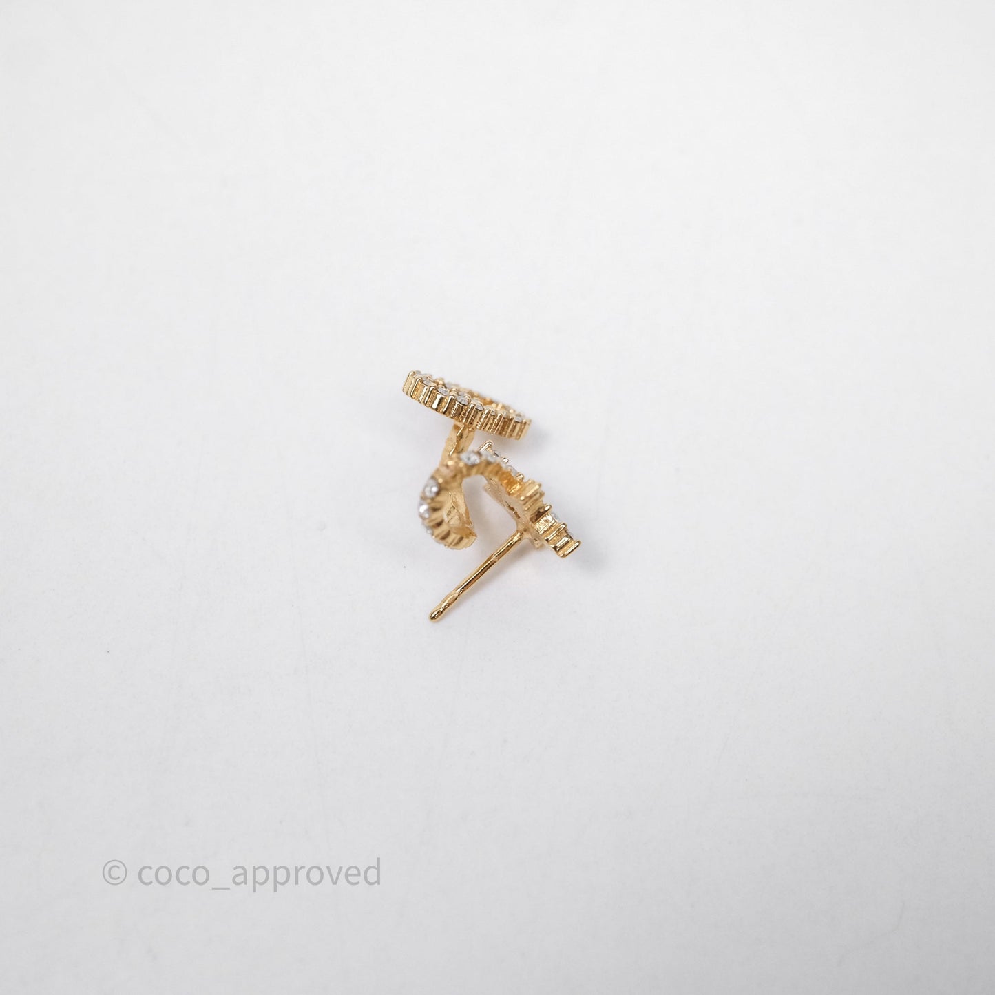 Christian Dior Clair D Lune Earrings Gold