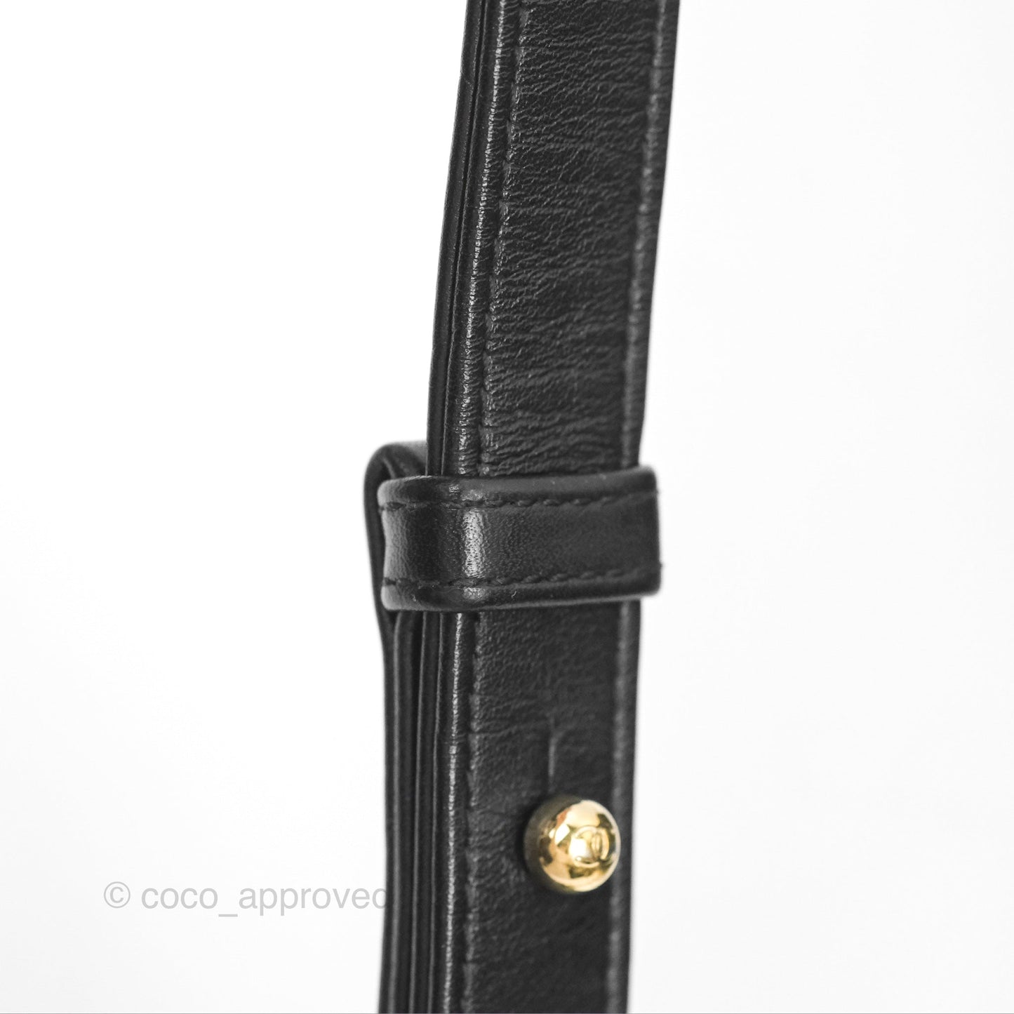 Chanel Chevron Small Boy Black Calfskin Gold Hardware
