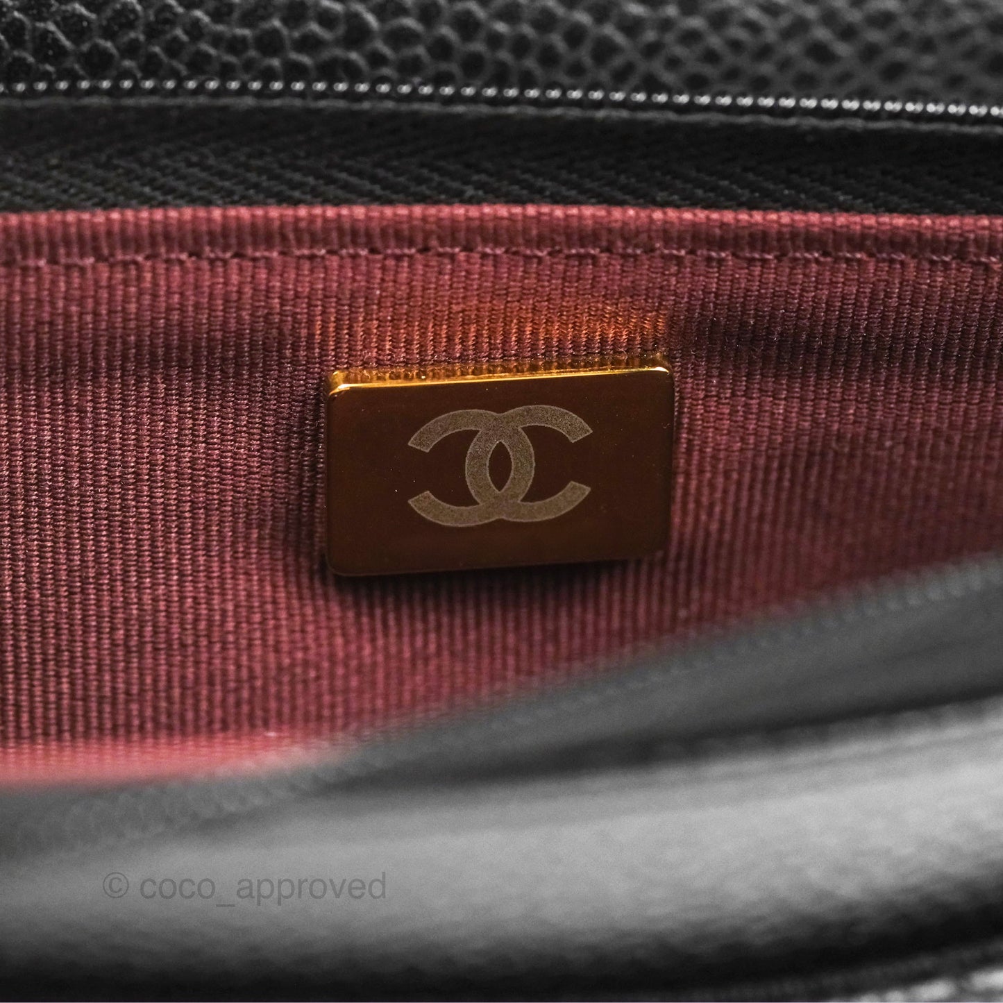 Chanel Quilted Classic Wallet On Chain WOC Black Caviar Gold Hardware