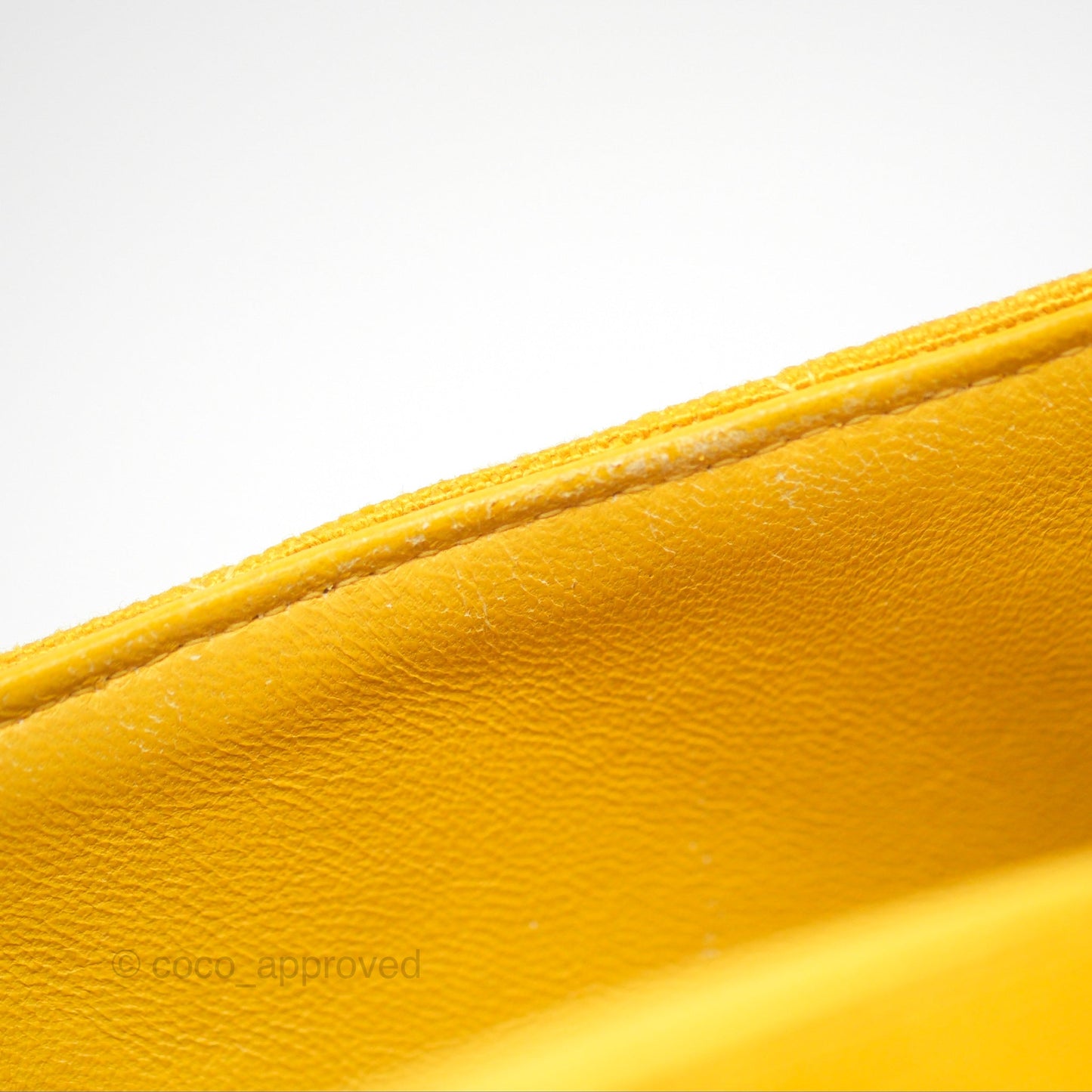 Chanel Vintage Small Classic Diana Flap Bag Yellow Linen Fabric 24K Gold Hardware