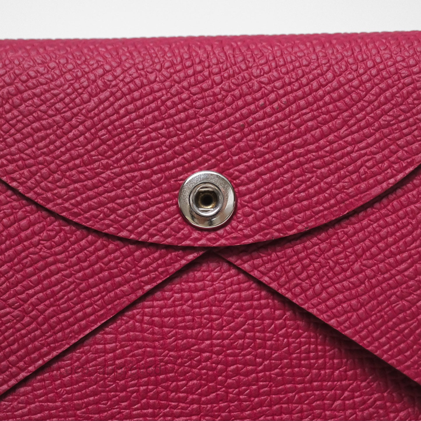 Hermès Calvi Card Holder Rouge Epsom Palladium Hardware
