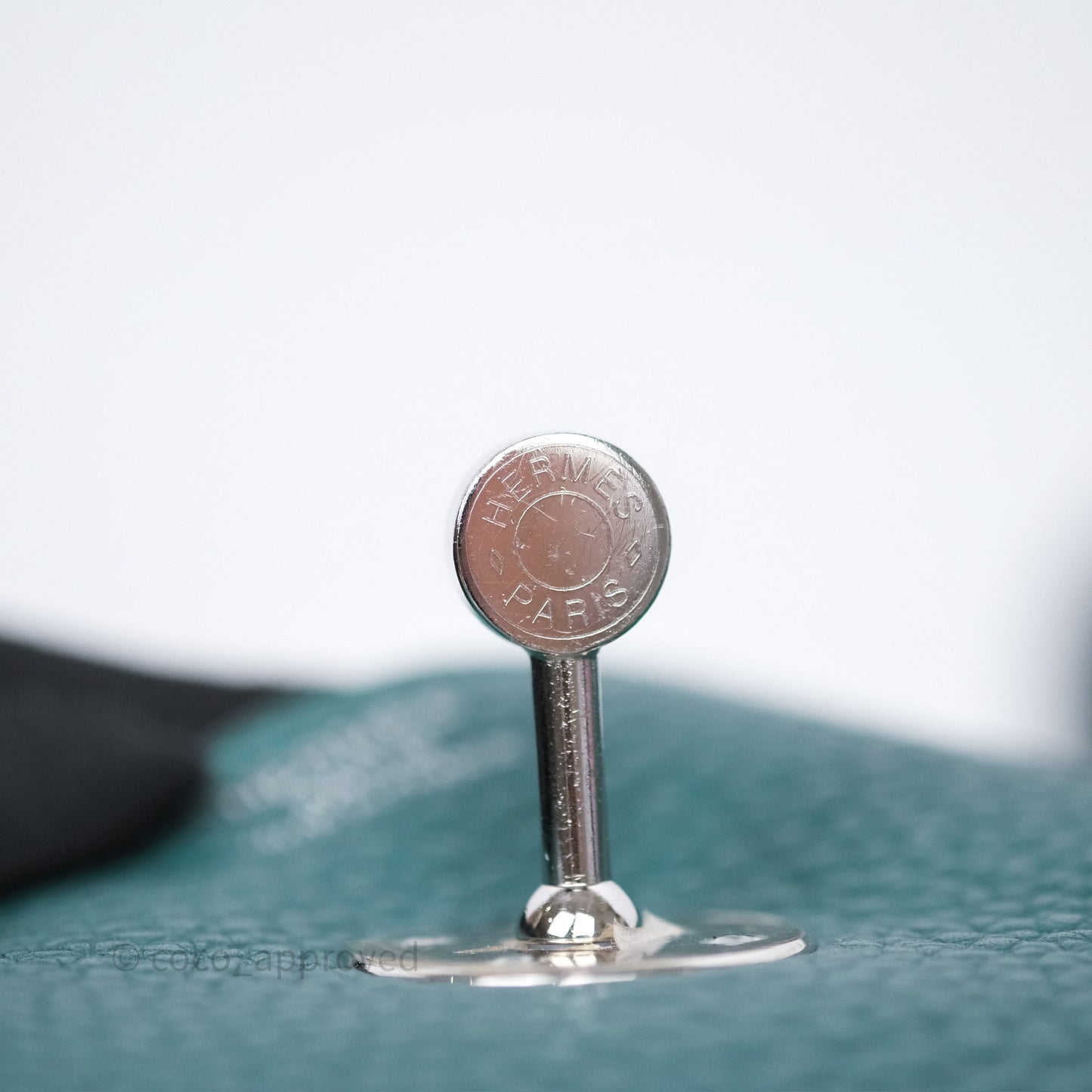 Hermès Lindy 30 Malachite Z6 Clemence Palladium Hardware