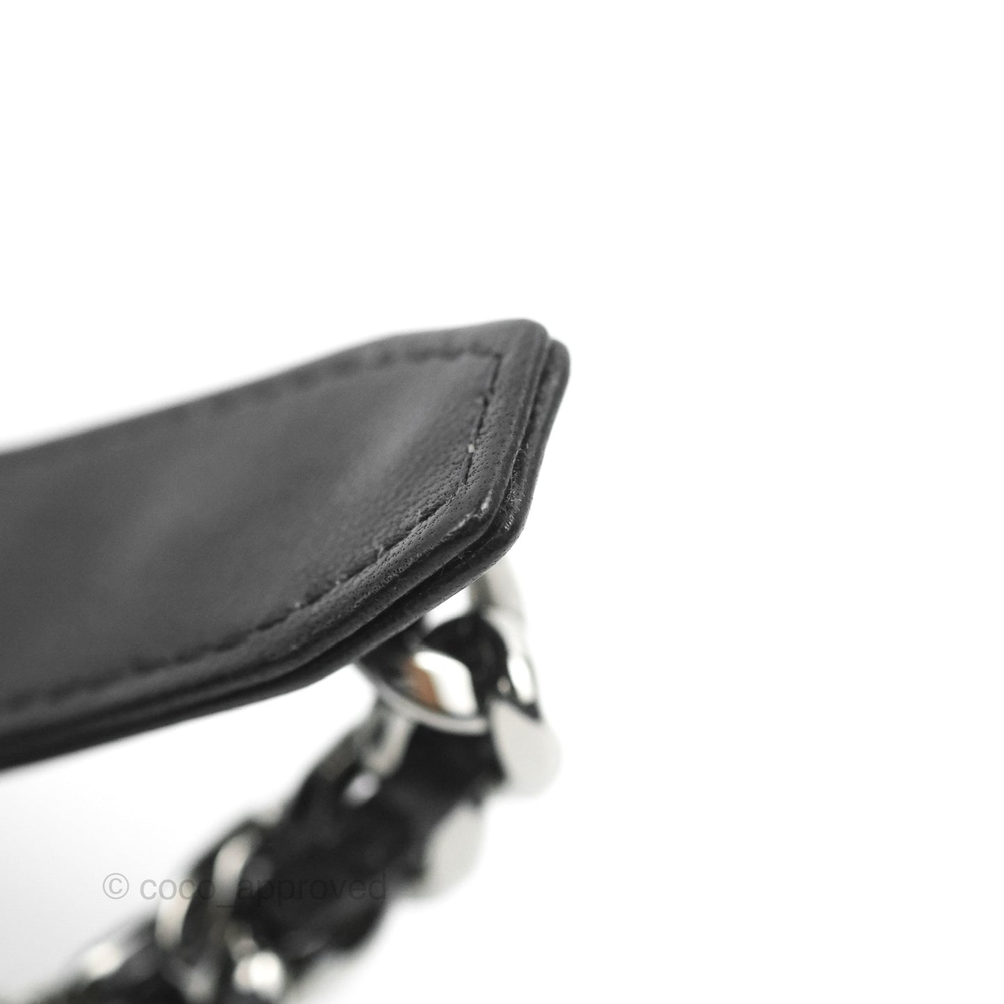 Chanel 19 Phone Holder Black Mixed Hardware
