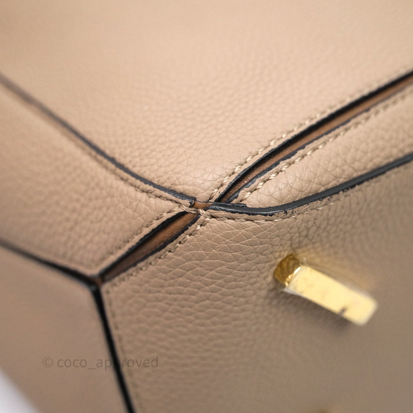 Loewe Medium Puzzle Bag Sand Mink Grained Calfskin