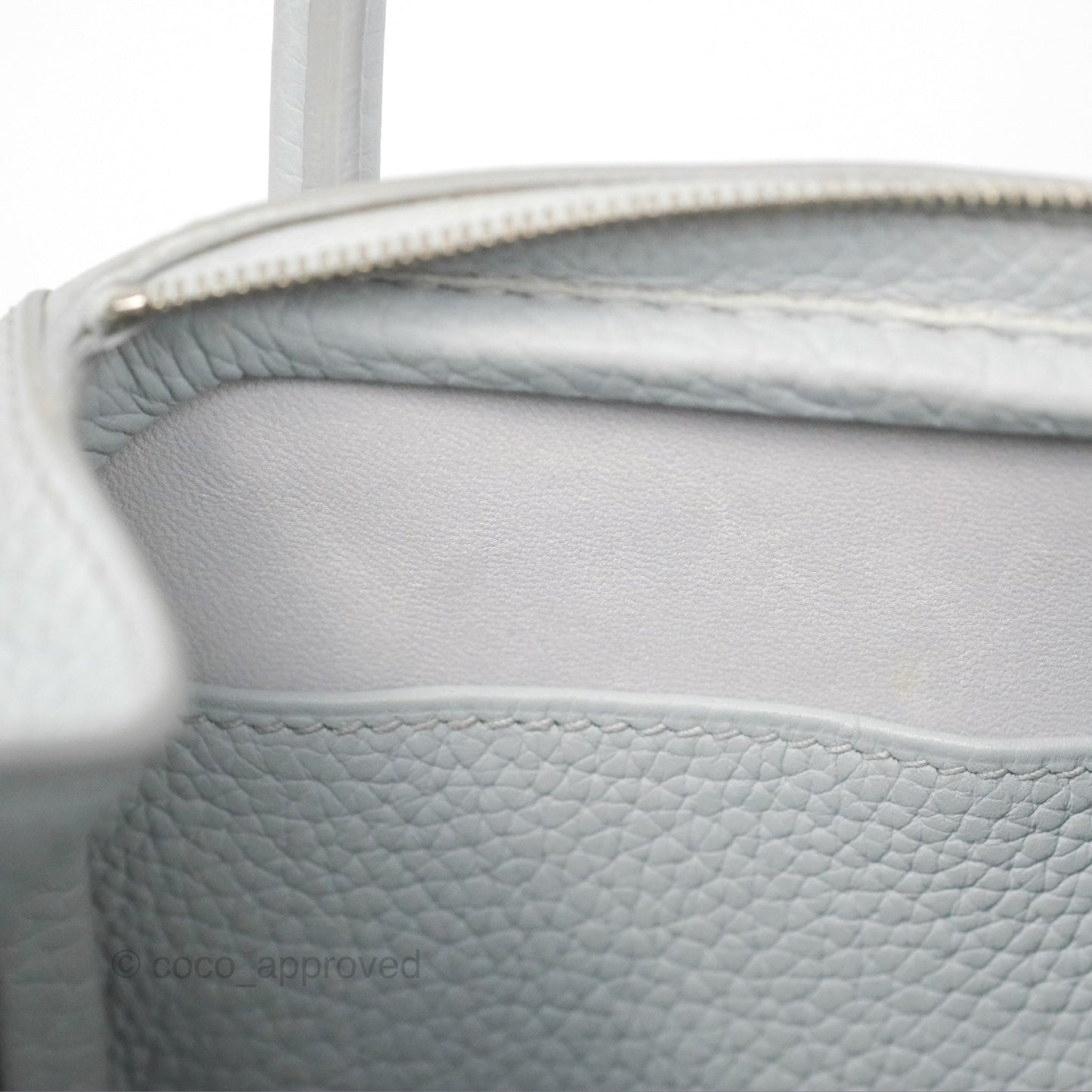 Hermès Lindy 26 Blue Glacier 8U Taurillon Clemence Palladium Hardware