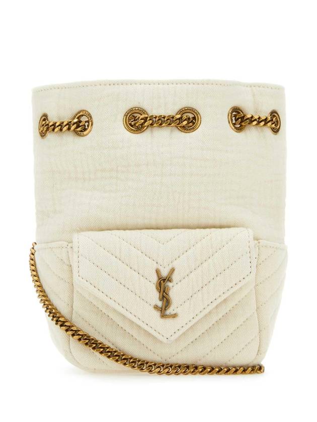 Luxury Saint Laurent Nano Bucket Bag Vanilla Ice