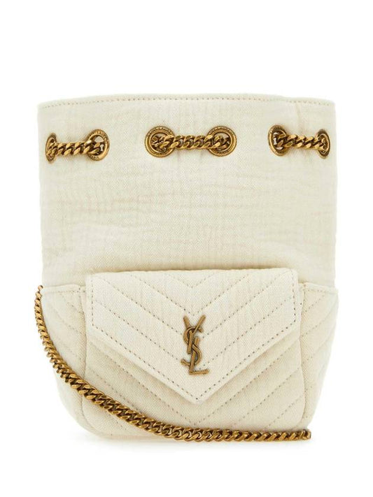 Luxury Saint Laurent Nano Bucket Bag Vanilla Ice