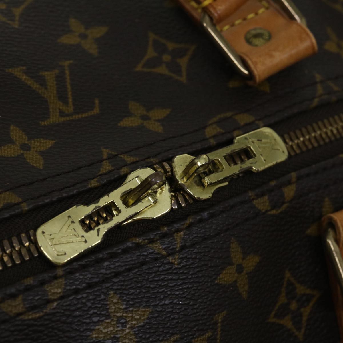 LOUIS VUITTON Monogram Keepall 55 Boston Bag M41424 LV 68001