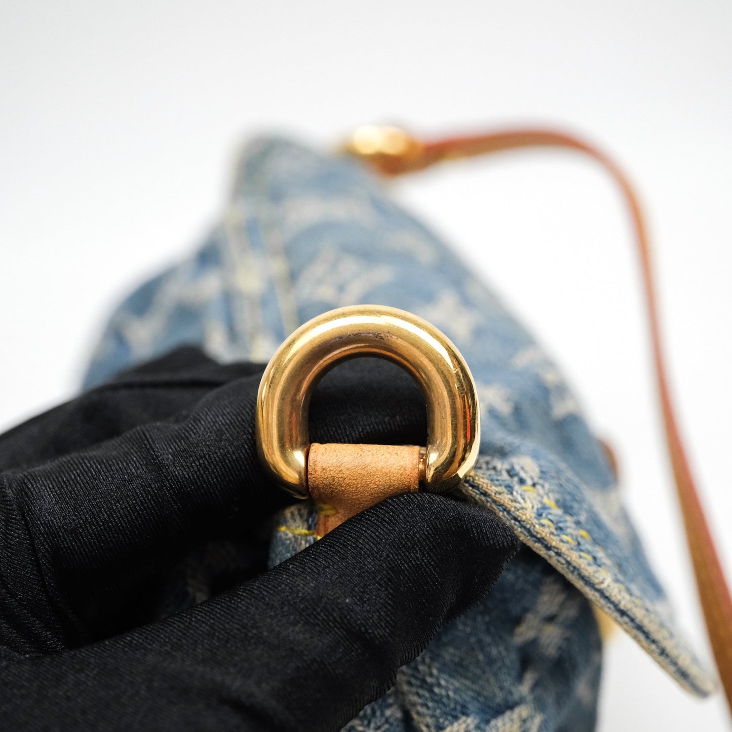 Louis Vuitton Mini Pleaty bag Denim Monogram Gold Hardware